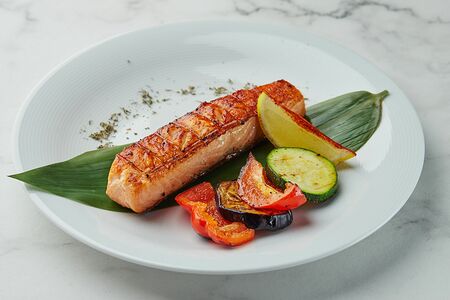 Семга на мангале