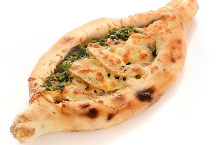 Хачапури с курицей и грибами