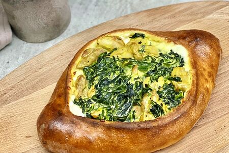 Лодочка со шпинатом и курицей