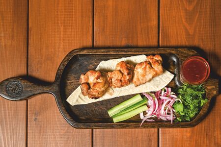 Шашлык из бедра цыпленка