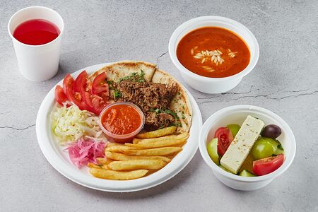 Обед с говядиной