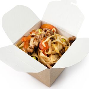 Домашняя лапша с морепродуктами