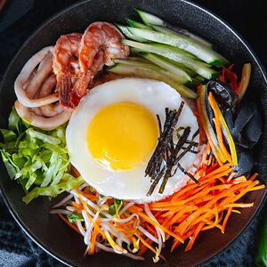 Пибимпаб с морепродуктами