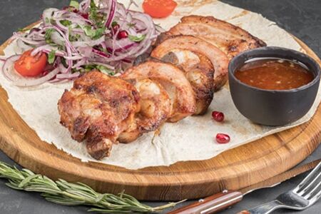 Шашлык из телячьей грудинки