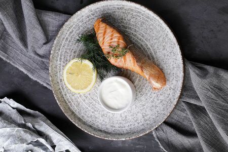 Стейк из лосося