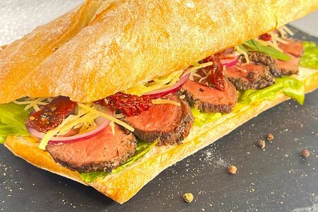 Чиабатта с ростбифом