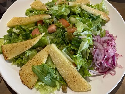 Овощной с жареным сыром