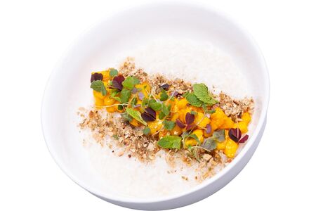 Рисовая каша на кокосовом молоке без сахара 