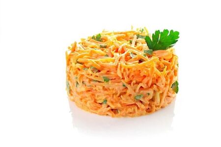Салат из моркови с чесноком