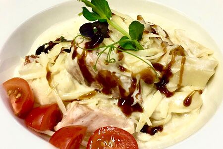 Паста с лососем