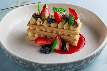 Мильфей с лавандовым кремом