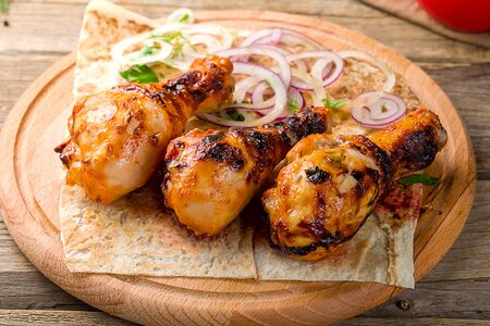 Шашлык из куриной голени