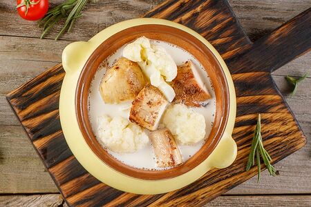 Мясо запечённое в сметане