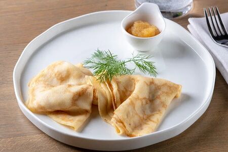 Блины с щучьей икрой