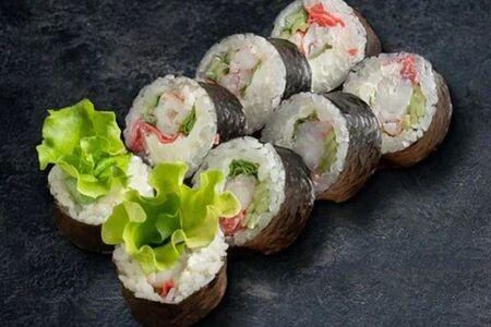 Весенний ролл с креветкой и имбирем