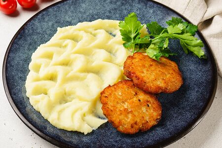 Котлета куриная с пюре