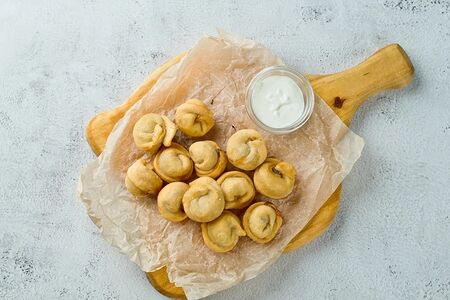 Жареные пельмени