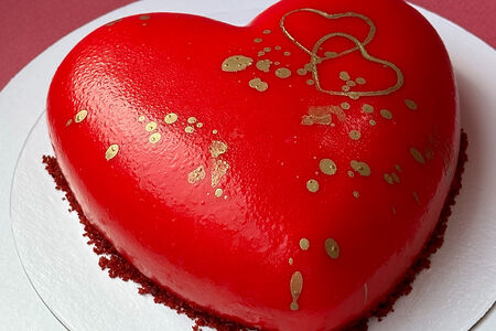 Муссовый торт Родные сердца