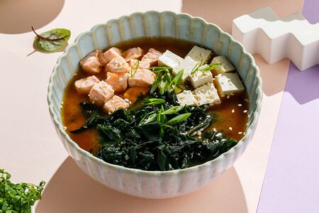 Мисо-суп с лососем