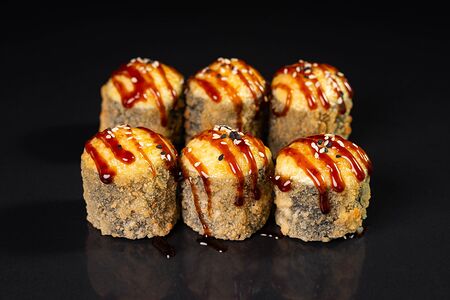 Малый жареный ролл с сырной шапкой 