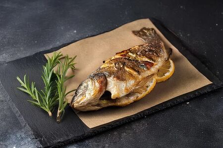 Сибас на углях 