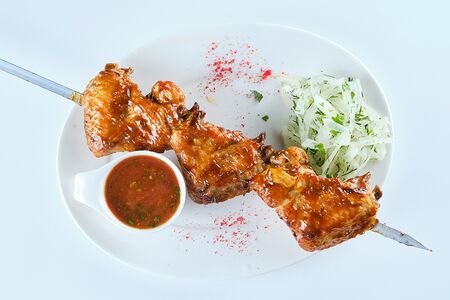 Шашлык из куриных крылышек халяль