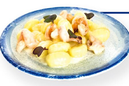 Ньокки с креветками 