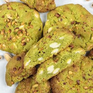 Печенье с белым шоколадом и фисташкой