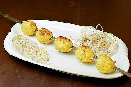 Шашлык люля-кебаб из картофеля