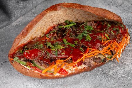 Донер Ржаной с говядиной