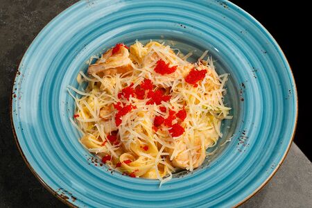 Феттуччине с креветками