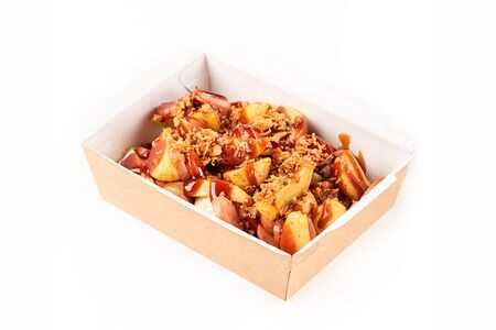 Ланч из печи с соусом барбекю