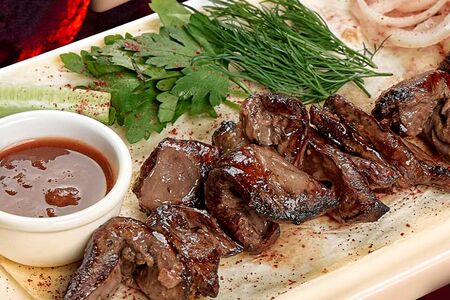 Шашлык из сердца ягненка