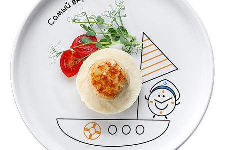 Котлетка из индейки с пюре