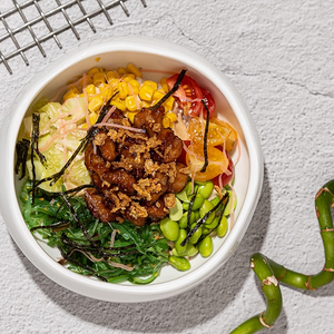 Поке с куриным попкорном