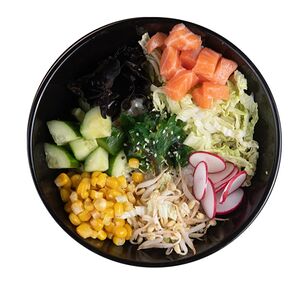 Поке с лососем