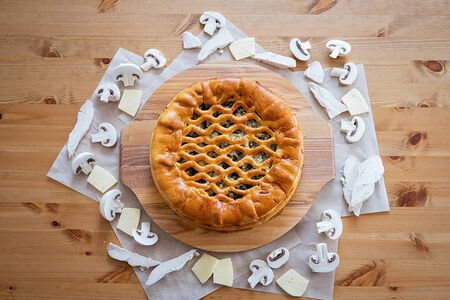 Большой Курица-сыр-грибы