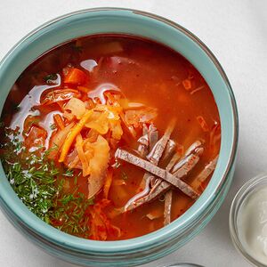 Щи с говядиной