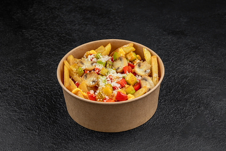 Картофель фри с овощами