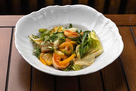 Салат с креветками