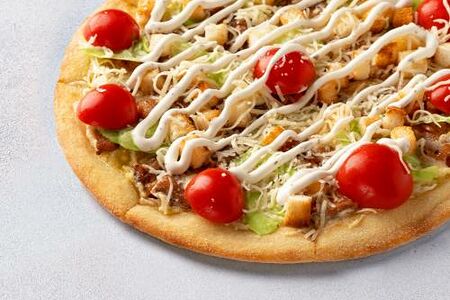 Пицца Цезарь 25 см на тонком