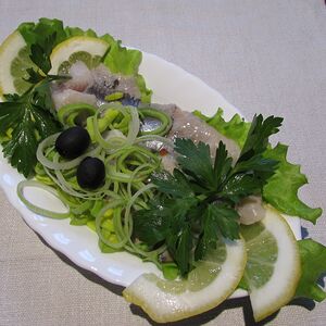 Филе сельди с луком репчатым