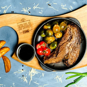 Брискет с брюсельской капустой