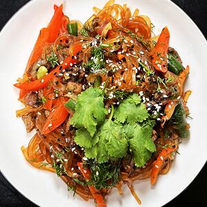 Удон с говядиной