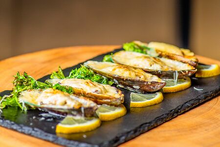 Мидии запеченные