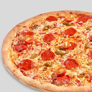 Пицца Пепперони с томатами и халапеньо XL