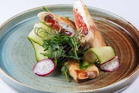 Блинчики с семгой 