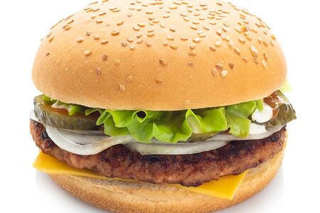 Чизбургер Гулливер с маринованным огурцом