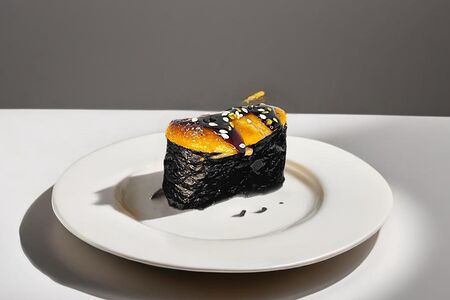 Запечённые суши с лососем и унаги