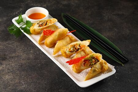 Спринг-ролл с овощами